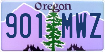 OR license plate 901MWZ