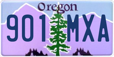OR license plate 901MXA