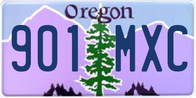 OR license plate 901MXC