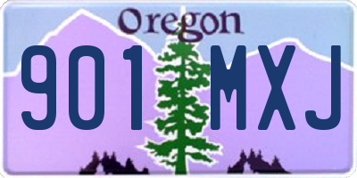 OR license plate 901MXJ