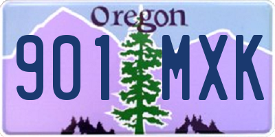 OR license plate 901MXK