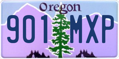 OR license plate 901MXP