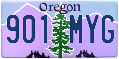 OR license plate 901MYG