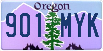 OR license plate 901MYK