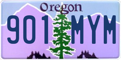 OR license plate 901MYM