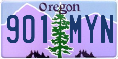 OR license plate 901MYN