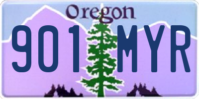 OR license plate 901MYR
