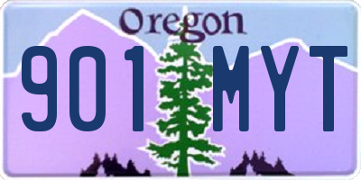 OR license plate 901MYT