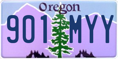 OR license plate 901MYY
