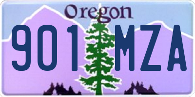 OR license plate 901MZA