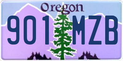 OR license plate 901MZB