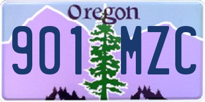 OR license plate 901MZC