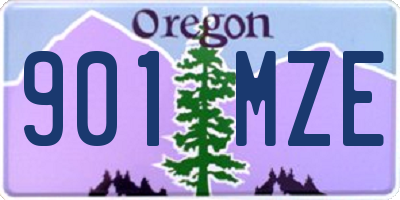 OR license plate 901MZE