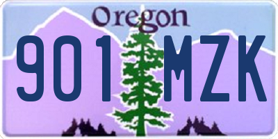 OR license plate 901MZK