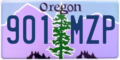 OR license plate 901MZP