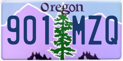 OR license plate 901MZQ