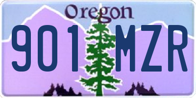 OR license plate 901MZR