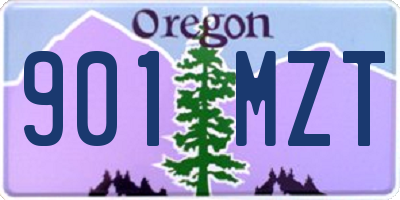 OR license plate 901MZT