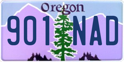 OR license plate 901NAD