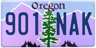 OR license plate 901NAK