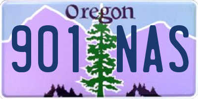 OR license plate 901NAS