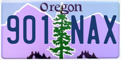 OR license plate 901NAX