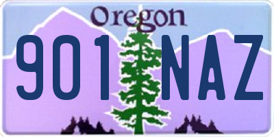 OR license plate 901NAZ