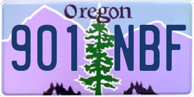 OR license plate 901NBF