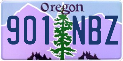 OR license plate 901NBZ
