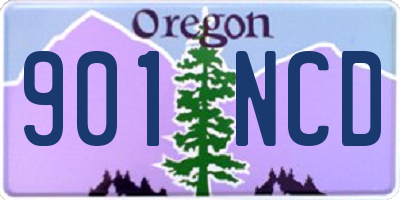 OR license plate 901NCD