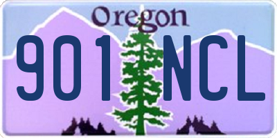 OR license plate 901NCL