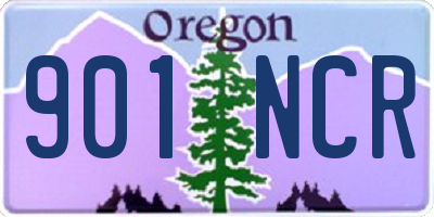 OR license plate 901NCR