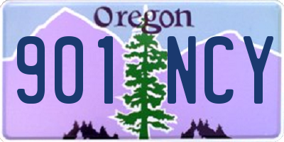 OR license plate 901NCY