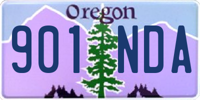 OR license plate 901NDA