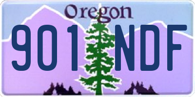 OR license plate 901NDF