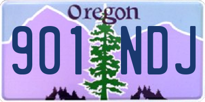 OR license plate 901NDJ