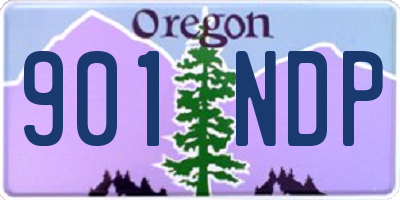 OR license plate 901NDP