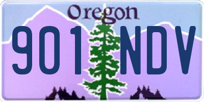 OR license plate 901NDV