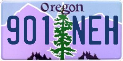 OR license plate 901NEH
