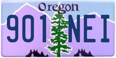 OR license plate 901NEI
