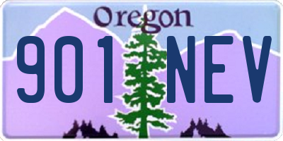 OR license plate 901NEV
