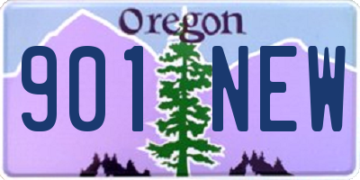 OR license plate 901NEW