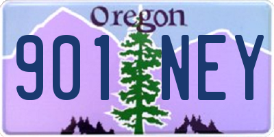 OR license plate 901NEY