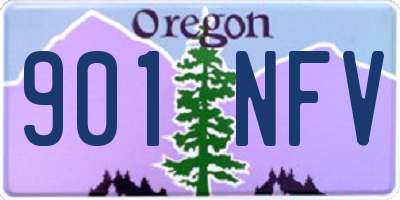 OR license plate 901NFV