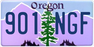 OR license plate 901NGF