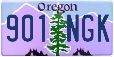 OR license plate 901NGK