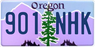 OR license plate 901NHK