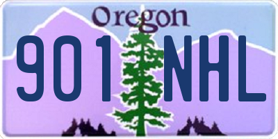 OR license plate 901NHL