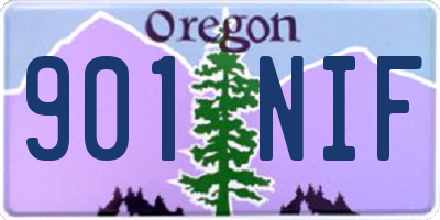OR license plate 901NIF