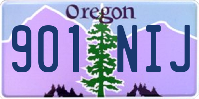 OR license plate 901NIJ